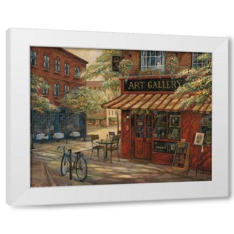 Dougs Art Gallery White Modern Wood Framed Art Print by Manning, Ruane