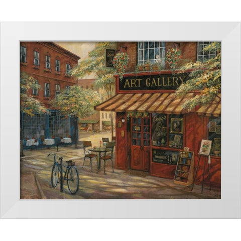 Dougs Art Gallery White Modern Wood Framed Art Print by Manning, Ruane