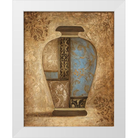 Exquisite Etchings II White Modern Wood Framed Art Print by Tava Studios