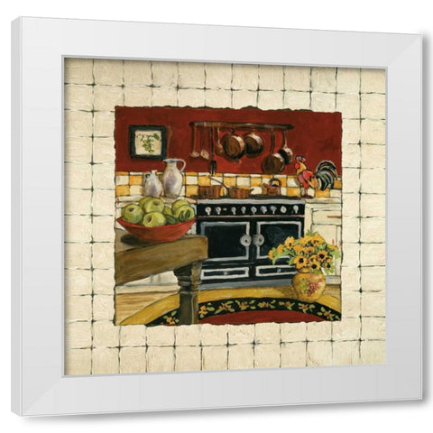 Cozy Cooking II White Modern Wood Framed Art Print by Olson, Charlene