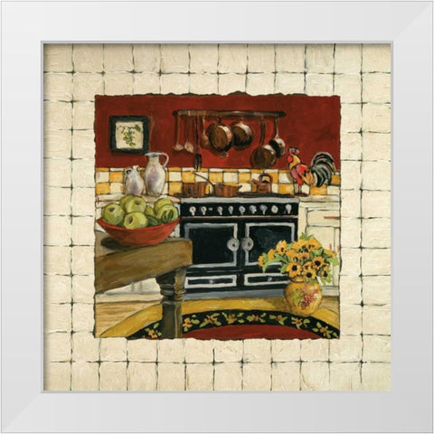Cozy Cooking II White Modern Wood Framed Art Print by Olson, Charlene