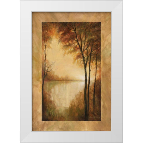 Landscape Tranquility I White Modern Wood Framed Art Print by Manning, Ruane