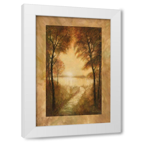 Landscape Tranquility II White Modern Wood Framed Art Print by Manning, Ruane