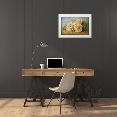 Roses from Ivan White Modern Wood Framed Art Print by Levashov, Igor