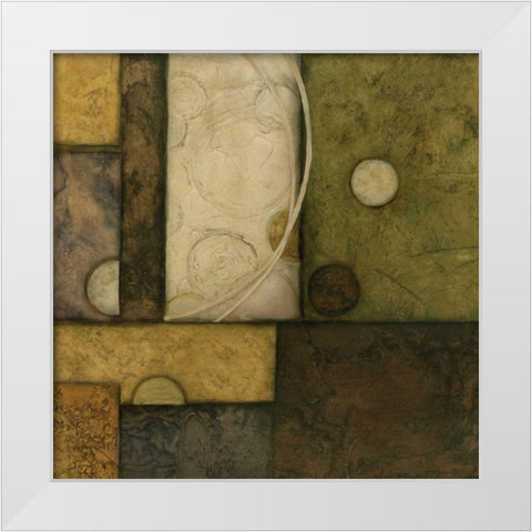 Linear Sphere IV White Modern Wood Framed Art Print by Olson, Norm