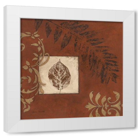 More Touches of Autumn I White Modern Wood Framed Art Print by Carroll, Jane