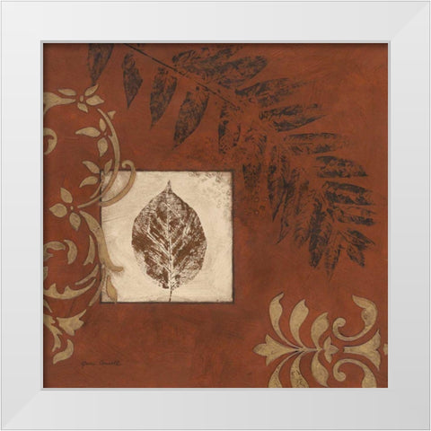More Touches of Autumn I White Modern Wood Framed Art Print by Carroll, Jane