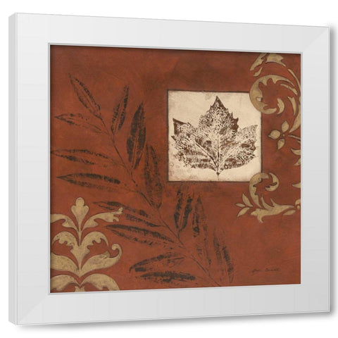 More Touches of Autumn II White Modern Wood Framed Art Print by Carroll, Jane