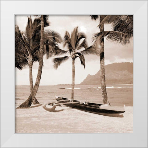 Paradise Found II White Modern Wood Framed Art Print by Giordano, Victor