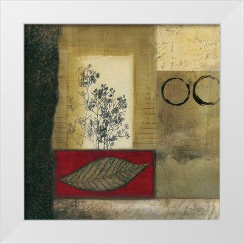 Autumn Trail I White Modern Wood Framed Art Print by Olson, Norm