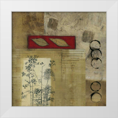 Autumn Trail III White Modern Wood Framed Art Print by Olson, Norm