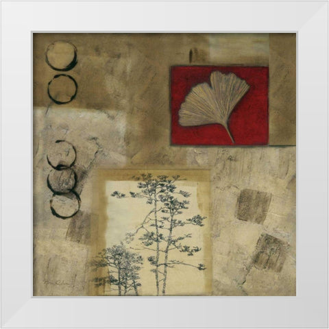Autumn Trail IV White Modern Wood Framed Art Print by Olson, Norm