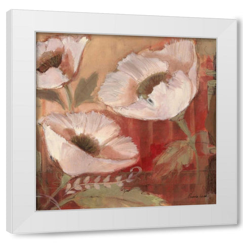 Amapola Blanc II White Modern Wood Framed Art Print by Luer, Pamela