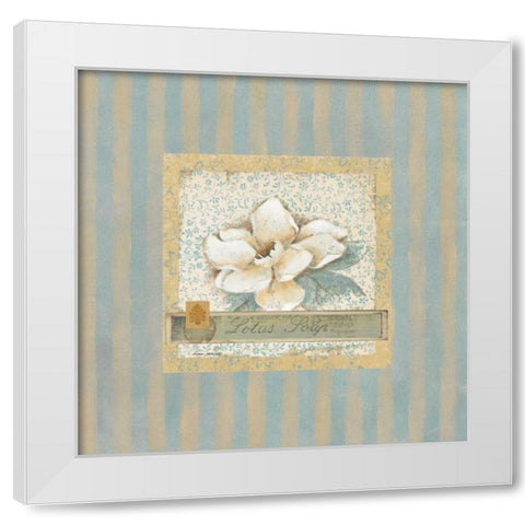 Lotus Soap White Modern Wood Framed Art Print by Robinson, Carol