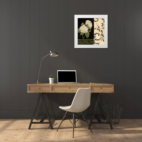 Negro y Blanco Simplicidad II White Modern Wood Framed Art Print by Olson, Charlene