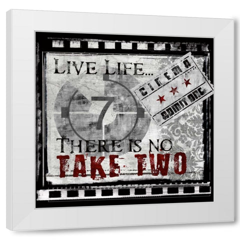 Take Two White Modern Wood Framed Art Print by Knutsen, Conrad