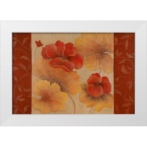 Pelargos I White Modern Wood Framed Art Print by Tava Studios