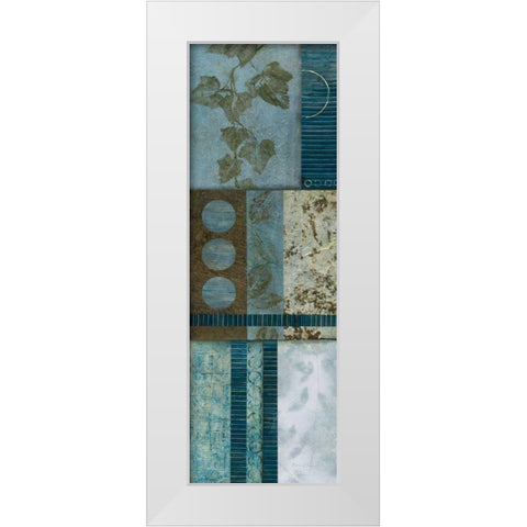 Northern Lights I White Modern Wood Framed Art Print by Olson, Norm