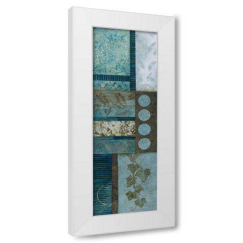 Northern Lights II White Modern Wood Framed Art Print by Olson, Norm