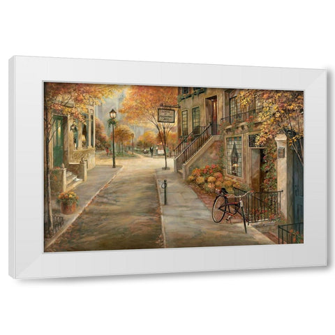 School of Performing Arts White Modern Wood Framed Art Print by Manning, Ruane