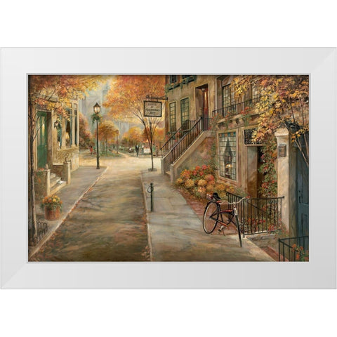 School of Performing Arts White Modern Wood Framed Art Print by Manning, Ruane