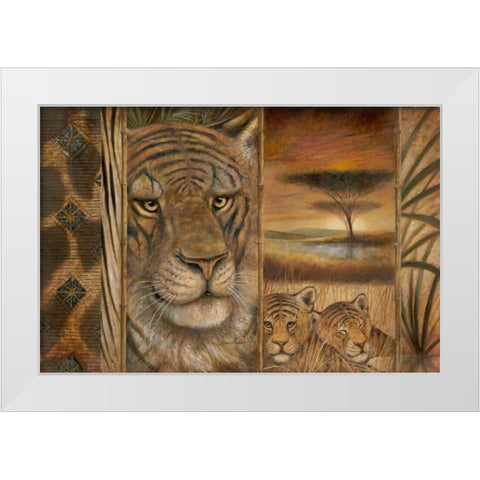Wild and Beautiful White Modern Wood Framed Art Print by Manning, Ruane