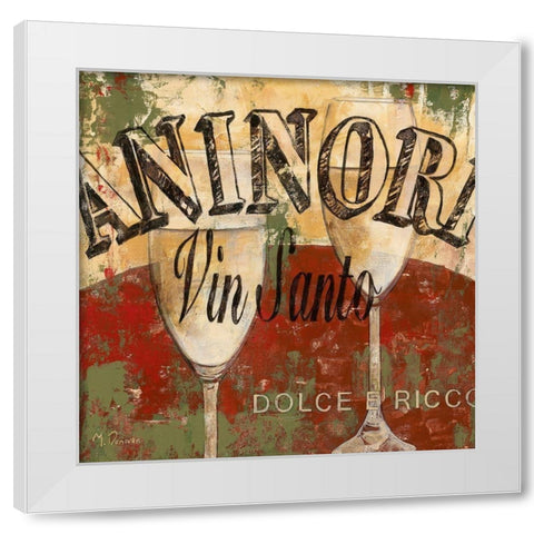 Vin Santo White Modern Wood Framed Art Print by Donovan, Maria