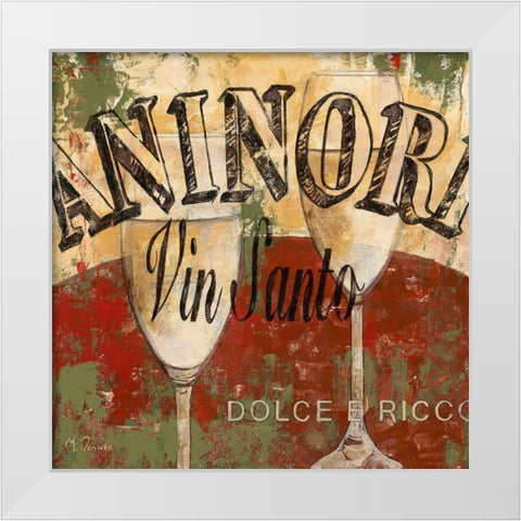 Vin Santo White Modern Wood Framed Art Print by Donovan, Maria
