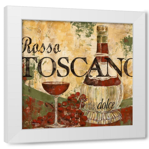Rossa Toscano White Modern Wood Framed Art Print by Donovan, Maria