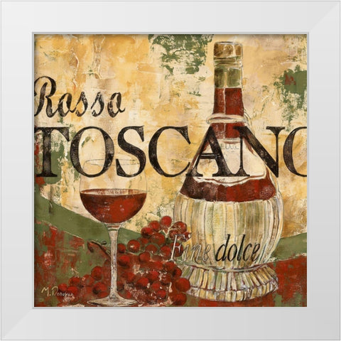 Rossa Toscano White Modern Wood Framed Art Print by Donovan, Maria