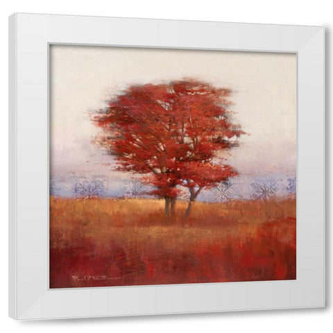 Mathenia-Autumn Morning I White Modern Wood Framed Art Print by Mathenia, Paul