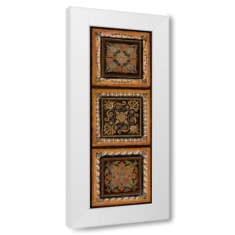 Folk Art Panel II White Modern Wood Framed Art Print by Tava Studios