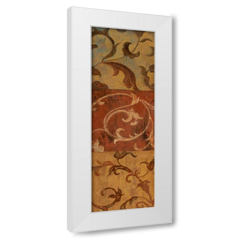 Patina Panel II White Modern Wood Framed Art Print by Tava Studios