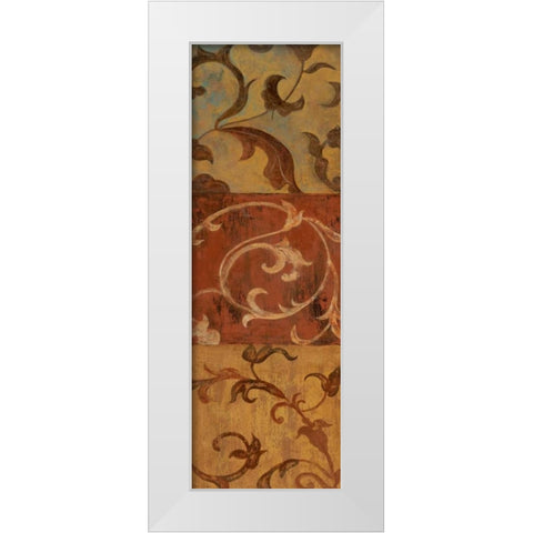 Patina Panel II White Modern Wood Framed Art Print by Tava Studios