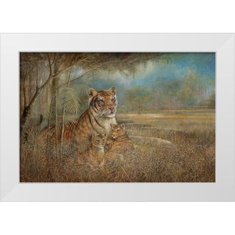 Wild and Beautiful White Modern Wood Framed Art Print by Manning, Ruane