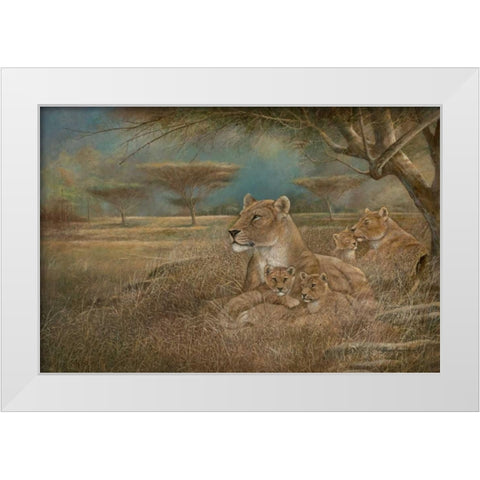 Winds of Change White Modern Wood Framed Art Print by Manning, Ruane
