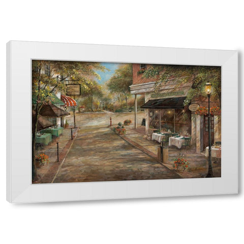 My Kinda Town White Modern Wood Framed Art Print by Manning, Ruane