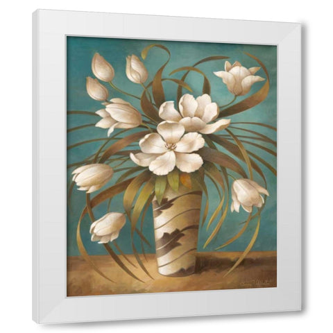 Vision in White I White Modern Wood Framed Art Print by Vollherbst-Lane, Elaine