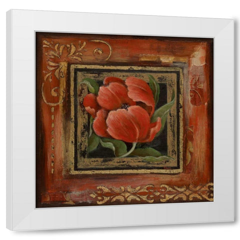 Hollands Gift II White Modern Wood Framed Art Print by Tava Studios