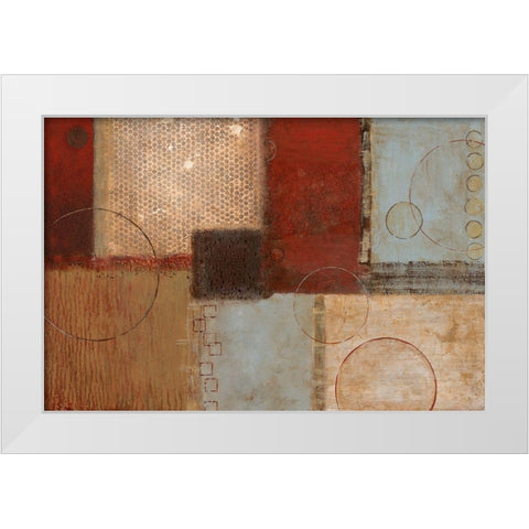 Seasons Go Round I White Modern Wood Framed Art Print by Tava Studios