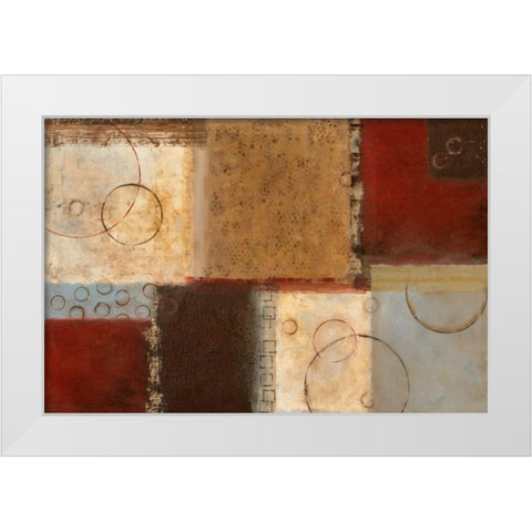 Seasons Go Round II White Modern Wood Framed Art Print by Tava Studios
