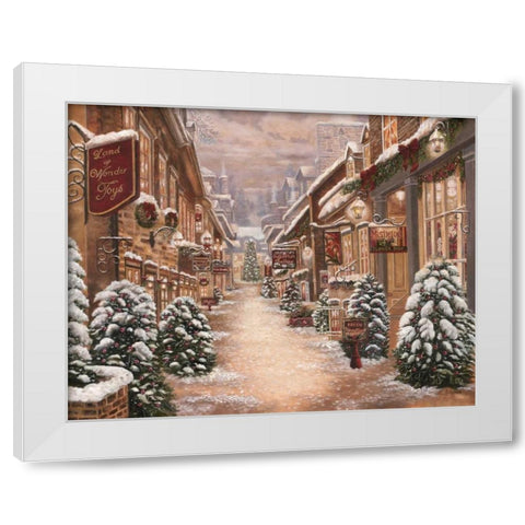Land of Wonder White Modern Wood Framed Art Print by Brown, Betsy