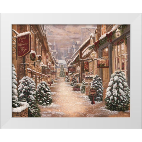 Land of Wonder White Modern Wood Framed Art Print by Brown, Betsy