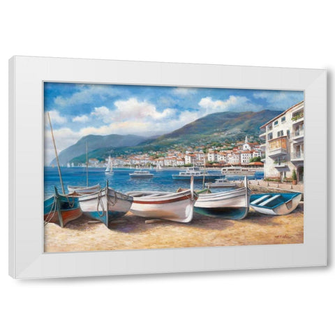 Bella Mattina II White Modern Wood Framed Art Print by Chiu, T.C.