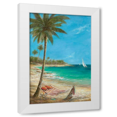 Gentle Breezes White Modern Wood Framed Art Print by Manning, Ruane