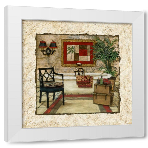 Global Spa II White Modern Wood Framed Art Print by Olson, Charlene