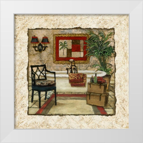 Global Spa II White Modern Wood Framed Art Print by Olson, Charlene