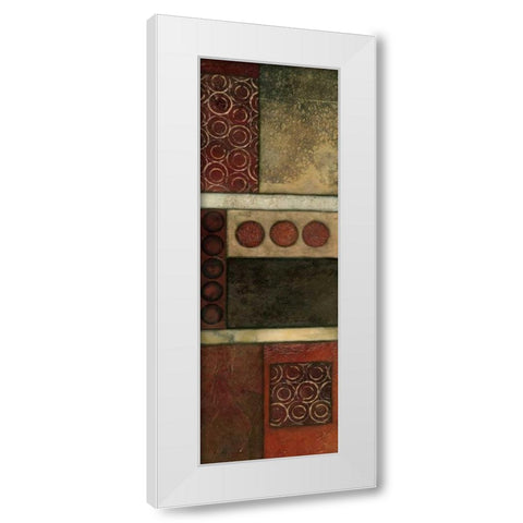Spiced Geometric II White Modern Wood Framed Art Print by Olson, Norm