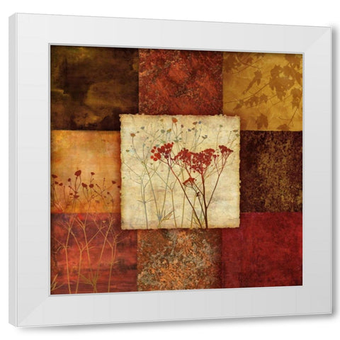 Autumns Edge I White Modern Wood Framed Art Print by Knutsen, Conrad