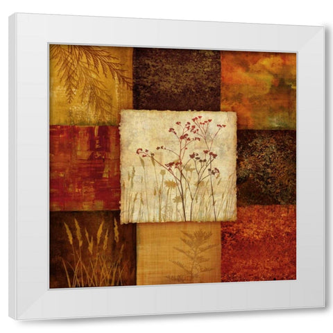 Autumns Edge II White Modern Wood Framed Art Print by Knutsen, Conrad